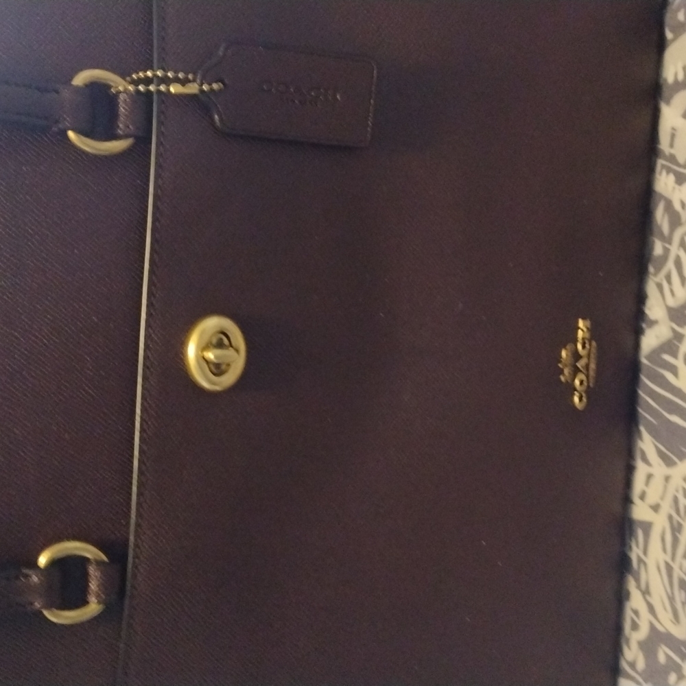 Authentic Coach 78246 BNWT Oxblood Colored Folio Laptop Tote